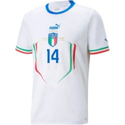 Federico Chiesa #14 Italia Maglia Trasferta Coppa del Mondo 2022
