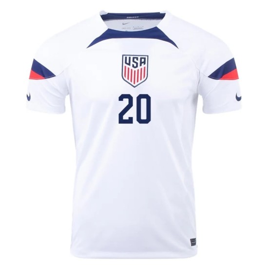 Jesus Ferreira #20 USMNT Maglia Casa Coppa del Mondo 2022