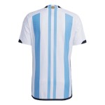 Maglia Versione Giocatore Casa 3 Stella Argentina Coppa del Mondo 2022
