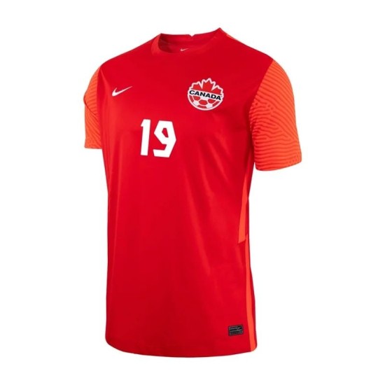 Alphonso Davies #19 Canada Maglia Casa Coppa del Mondo 2022