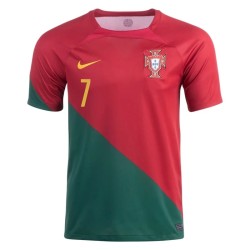 Cristiano Ronaldo #7 Portogallo Maglia Casa Coppa del Mondo 2022