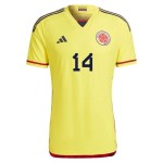 Luis Diaz #14 Colombia Maglia Casa Coppa del Mondo 2022