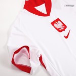 Maglia+Pantaloncini Casa Bambini Polonia EURO 2024 Maglia+Pantaloncini Casa Bambini Polonia EURO 2024