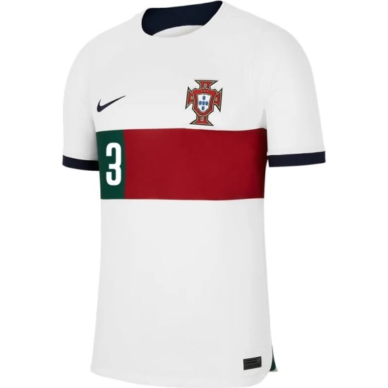 Pepe #3 Portogallo Maglia Trasferta Coppa del Mondo 2022