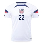 DeAndre Yedlin #22 USMNT Maglia Casa Coppa del Mondo 2022
