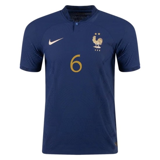 Paul Pogba #6 Francia Maglia Casa Coppa del Mondo 2022