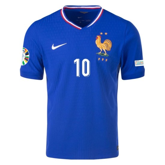 Maglia Versione Giocatore Casa Kylian Mbappe #10 Francia EURO 2024