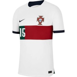 Maglia Trasferta Rafael Leao #15 Portogallo Coppa del Mondo 2022