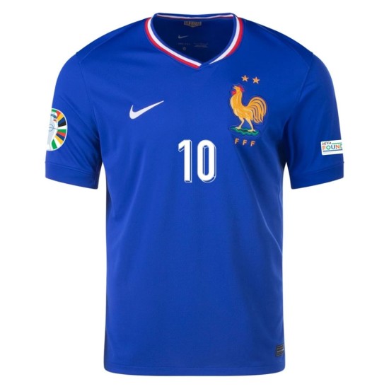 Maglia Casa Kylian Mbappe #10 Francia EURO 2024