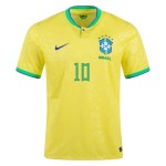 Pele #10 Brasile Maglia Casa Coppa del Mondo 2022