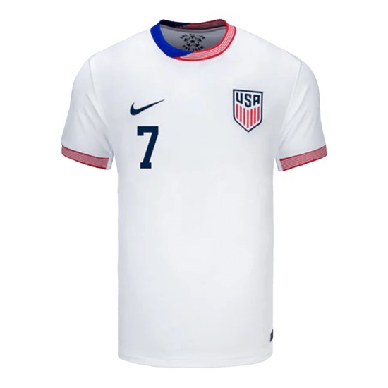 Maglia Casa Giovanni Reyna #7 USMNT Copa America 2024