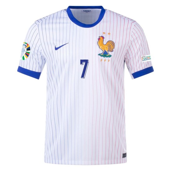 Maglia Trasferta Antoine Griezmann #7 Francia EURO 2024