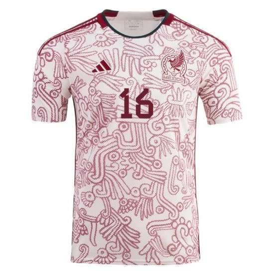 Maglia Trasferta Hector Herrera #16 Messico Coppa del Mondo 2022