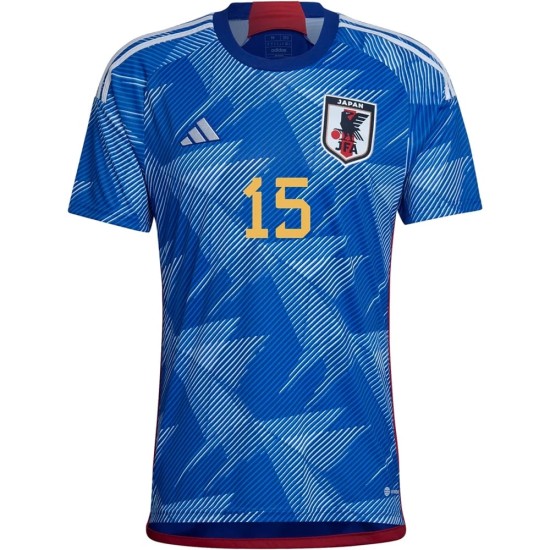 Yuya Osako #15 Giappone Maglia Casa Coppa del Mondo 2022