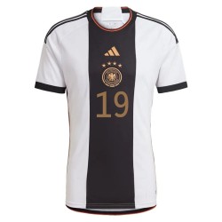Leroy Sane #19 Germania Maglia Casa Coppa del Mondo 2022