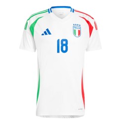 Maglia Trasferta Nicolo Barella #18 Italia EURO 2024