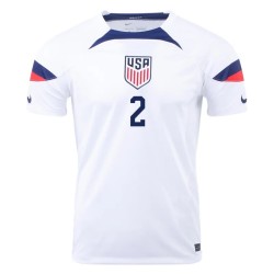 Sergino Dest #2 Maglia Casa dell'USMNT Coppa del Mondo 2022