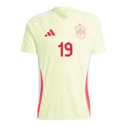 Maglia Trasferta LAMINE YAMAL #19 Spagna EURO 2024