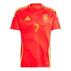 Maglia Casa Alvaro Morata #7 Spagna EURO 2024
