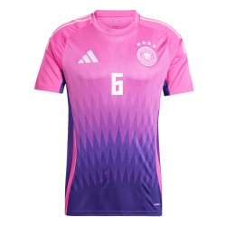 Maglia Trasferta Joshua Kimmich #6 Germania EURO 2024 Maglia Trasferta Joshua Kimmich #6 Germania EURO 2024
