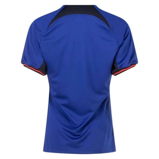 Donna Paesi Bassi Maglia Trasferta Coppa del Mondo 2022