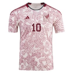 Maglia Trasferta Orbelin Pineda #10 Messico Coppa del Mondo 2022