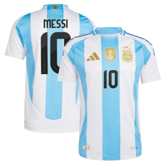 Maglia Versione Giocatore Casa Lionel Messi #10 Argentina Copa America 2024