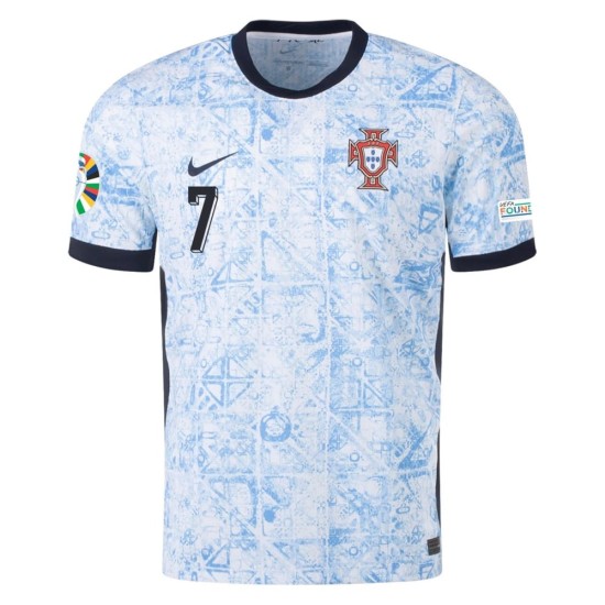 Maglia Versione Giocatore Trasferta Cristiano Ronaldo #7 Portogallo EURO 2024