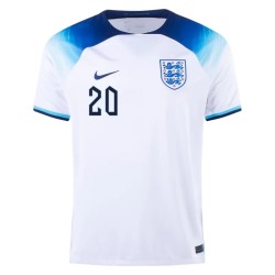 Raheem Sterling #20 Inghilterra Maglia Casa Coppa del Mondo 2022