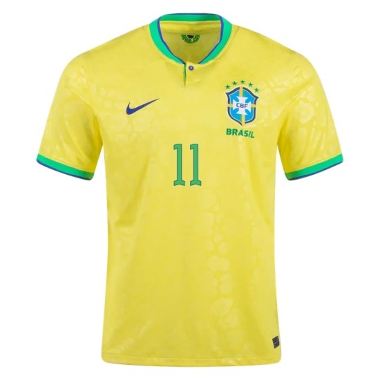 Philippe Coutinho #11 Brasile Maglia Casa Coppa del Mondo 2022