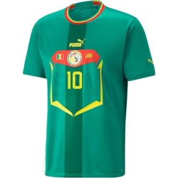 Sadio Mane #10 Senegal Maglia Trasferta Coppa del Mondo 2022 Sadio Mane #10 Senegal Maglia Trasferta Coppa del Mondo 2022