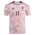 Maglia Trasferta Carlos Vela #11 Messico Coppa del Mondo 2022