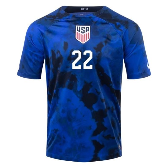 DeAndre Yedlin #22 USMNT Maglia Trasferta Coppa del Mondo 2022