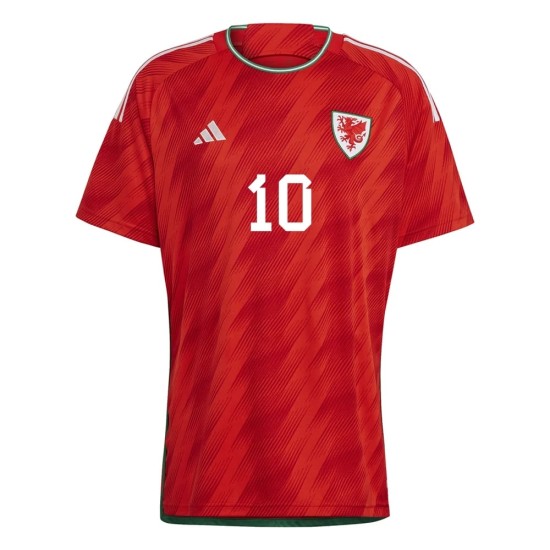 Maglia Casa #10 Aaron Ramsey Galles Coppa del Mondo 2022 Maglia Casa #10 Aaron Ramsey Galles Coppa del Mondo 2022