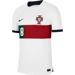 Bruno Fernandes #8 Portogallo Maglia Trasferta Coppa del Mondo 2022