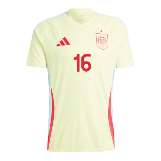 Maglia Trasferta Rodrigo #16 Spagna EURO 2024