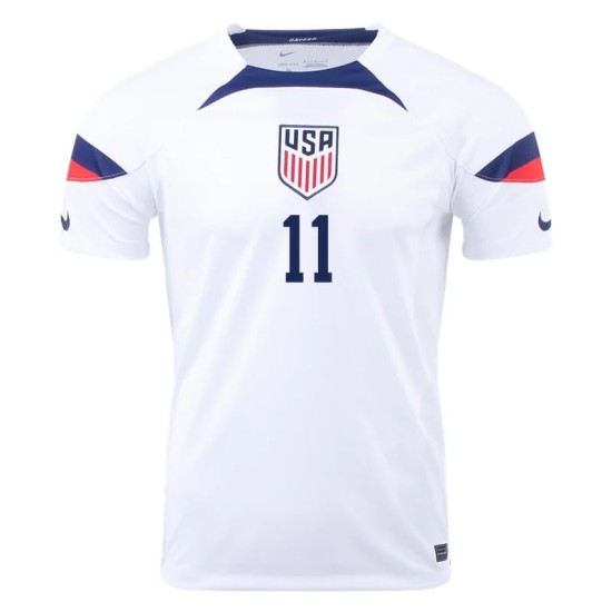 Brenden Aaronson #11 USMNT Maglia Casa Coppa del Mondo 2022