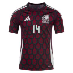 Maglia Casa Javier Hernandez Chicharito #14 Messico Copa America 2024