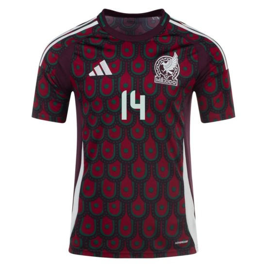 Maglia Casa Javier Hernandez Chicharito #14 Messico Copa America 2024
