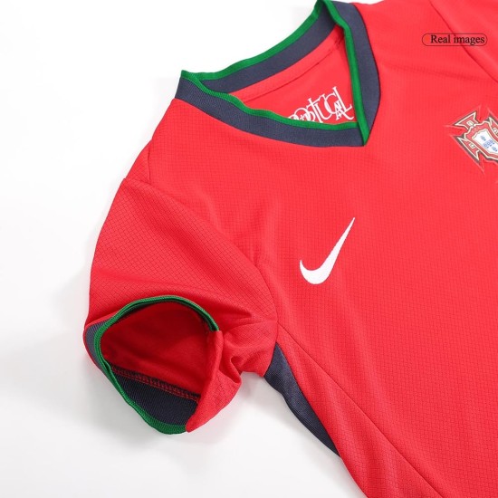 Maglia+Pantaloncini Casa Bambini Portogallo EURO 2024 Maglia+Pantaloncini Casa Bambini Portogallo EURO 2024