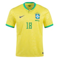 Gabriel Jesus #18 Brasile Maglia Casa Coppa del Mondo 2022