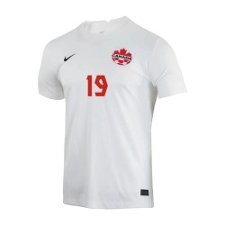 Alphonso Davies #19 Canada Maglia Trasferta Coppa del Mondo 2022 Alphonso Davies #19 Canada Maglia Trasferta Coppa del Mondo 2022