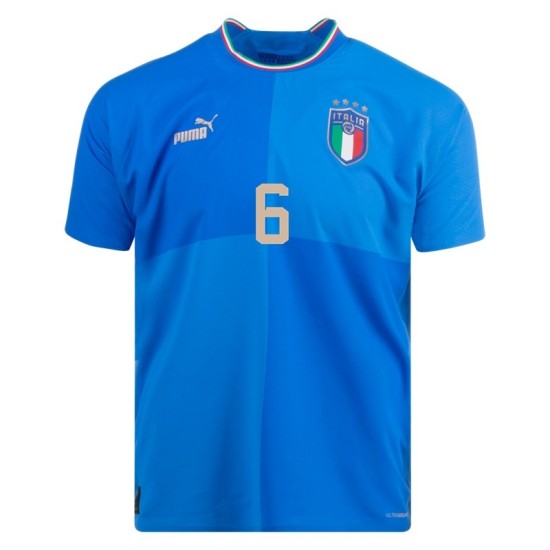 Marco Verratti #6 Italia Maglia Casa Coppa del Mondo 2022