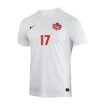 Cyle Larin #17 Canada Maglia Trasferta Coppa del Mondo 2022