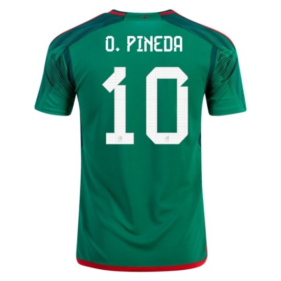 Orbelin Pineda #10 Messico Maglia Casa Coppa del Mondo 2022