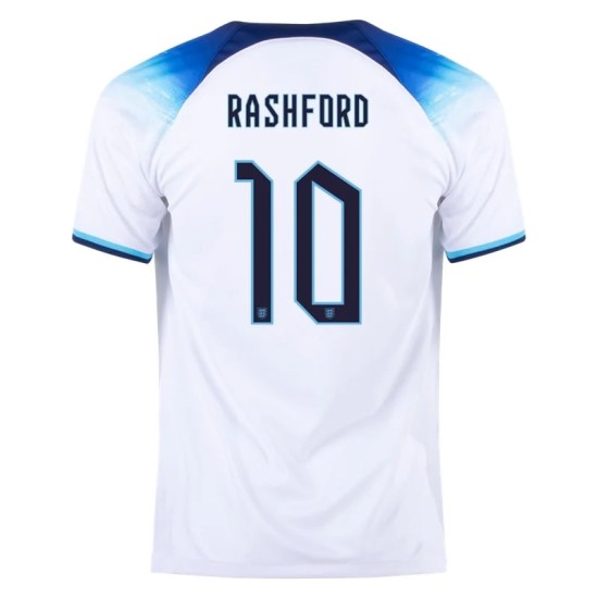 Marcus Rashford #10 Inghilterra Maglia Casa Coppa del Mondo 2022 Marcus Rashford #10 Inghilterra Maglia Casa Coppa del Mondo 2022