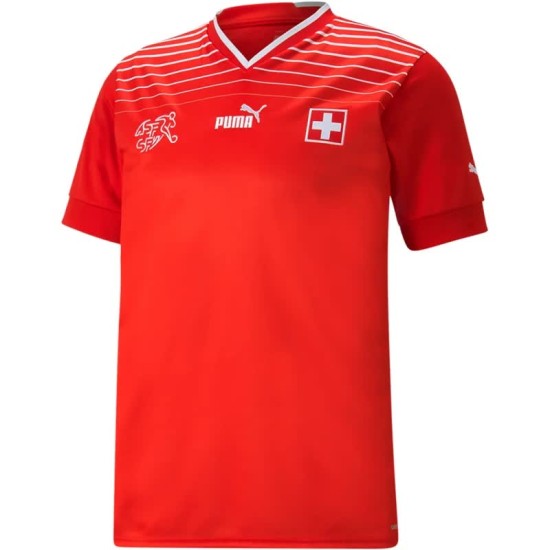 Svizzera Maglia Casa Coppa del Mondo 2022