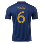 Paul Pogba #6 Francia Maglia Casa Coppa del Mondo 2022