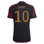 Serge Gnabry #10 Germania Maglia Trasferta Coppa del Mondo 2022 Serge Gnabry #10 Germania Maglia Trasferta Coppa del Mondo 2022