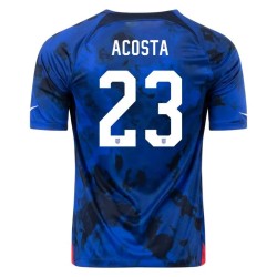 Kellyn Acosta #23 USMNT Maglia Trasferta Coppa del Mondo 2022